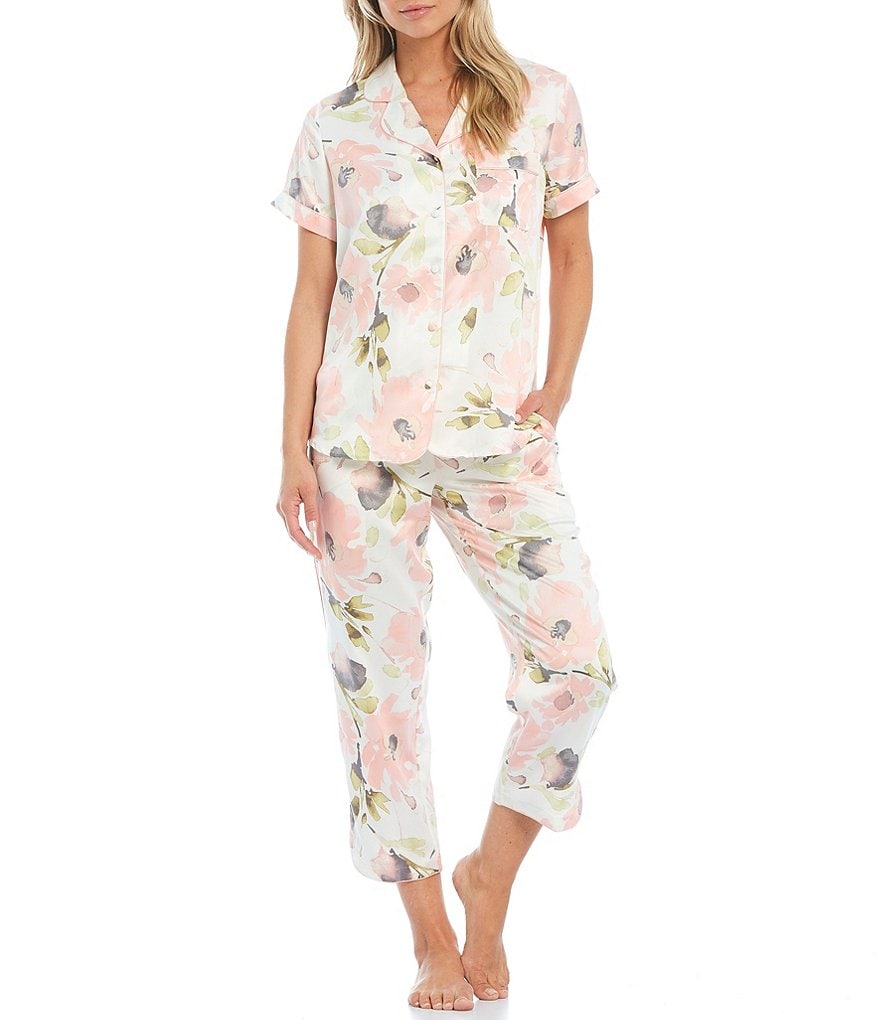 Lauren Ralph Lauren Classic Notch-Collar Sateen Coordinating Pajama Set