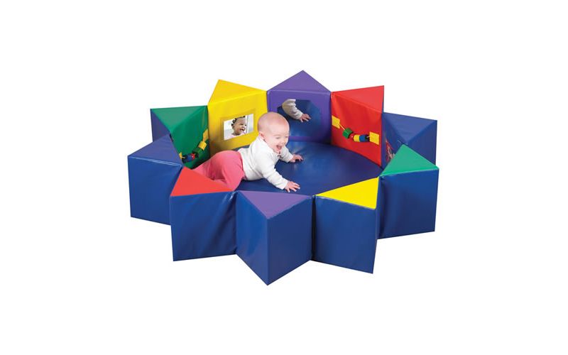 Children's Factory Multi-Activity Infant Tummy Time Pentagon Set