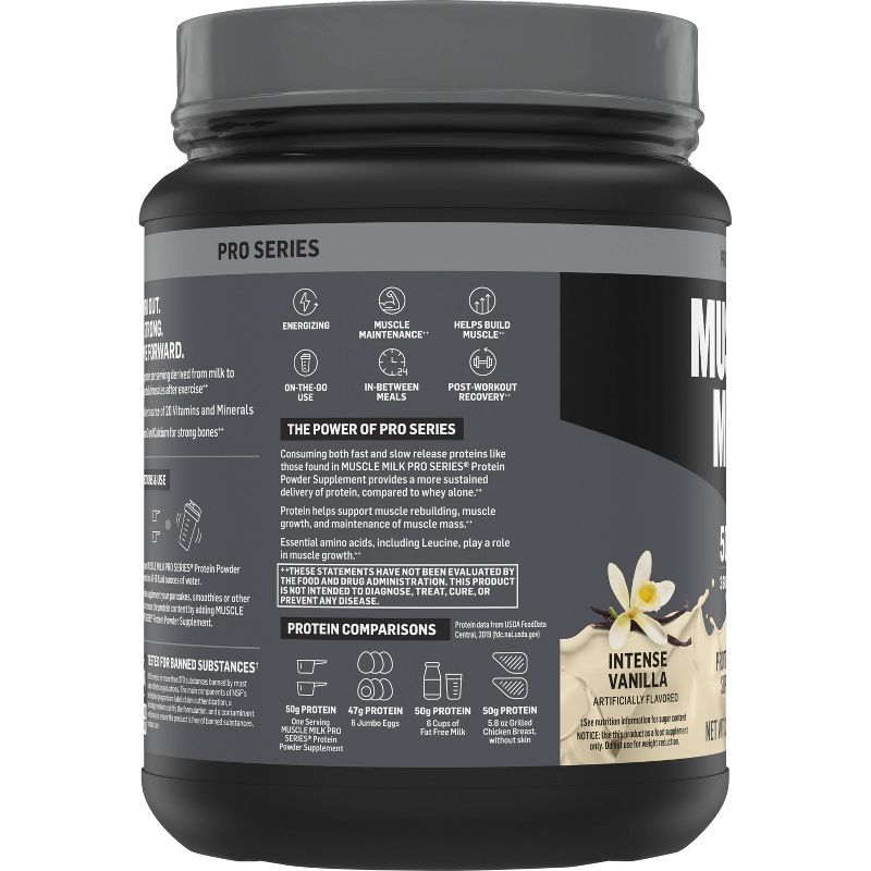 Muscle Milk Pro Series Protein Powder - Intense Vanilla - 32oz