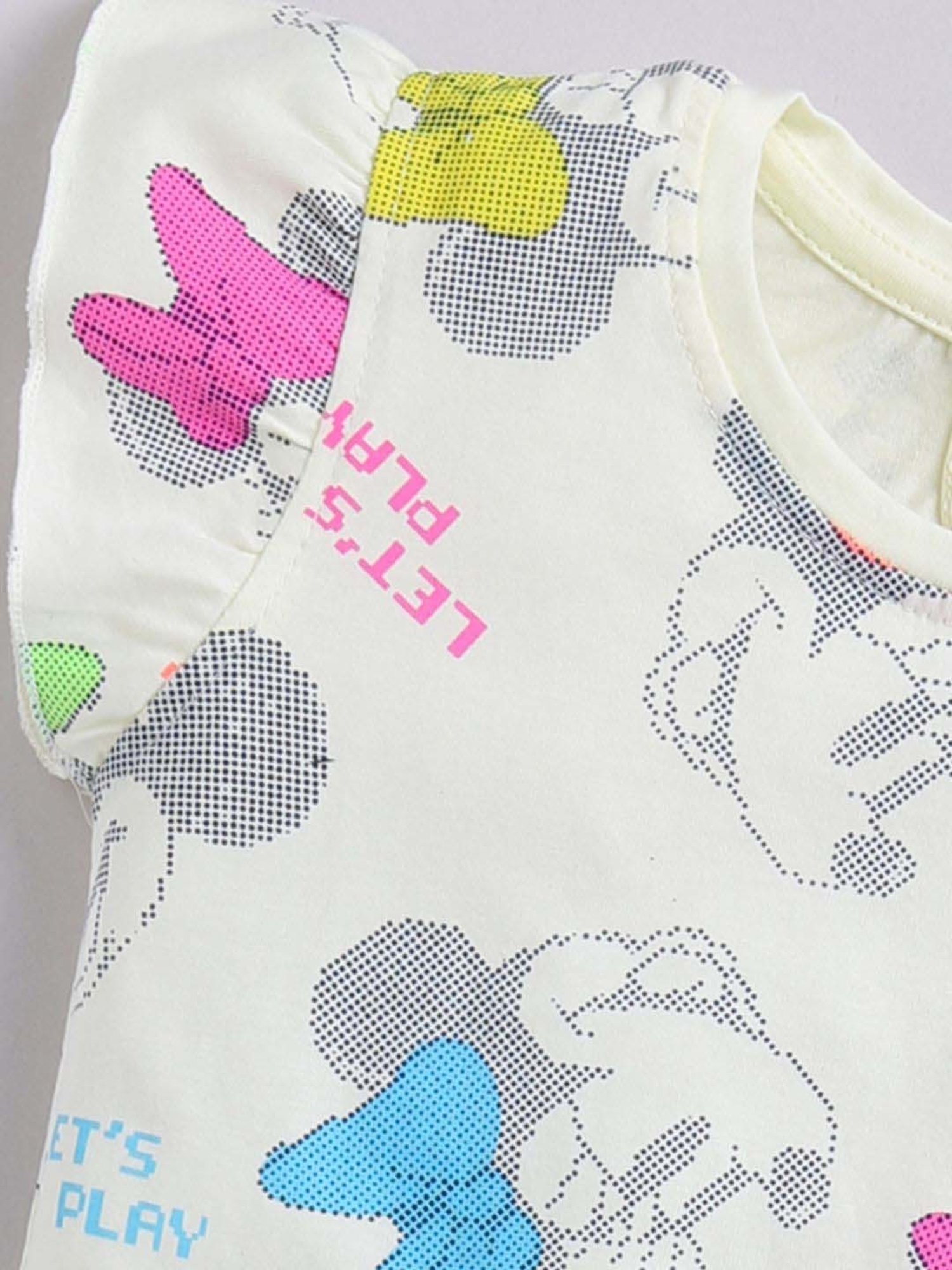 ANNIE Girls Multicolor Cotton Printed Co-ord set