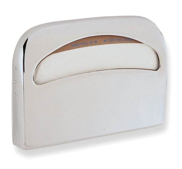 TOUGH GUY 3P916 Toilet Seat Cover Dispenser, Color: Chrome