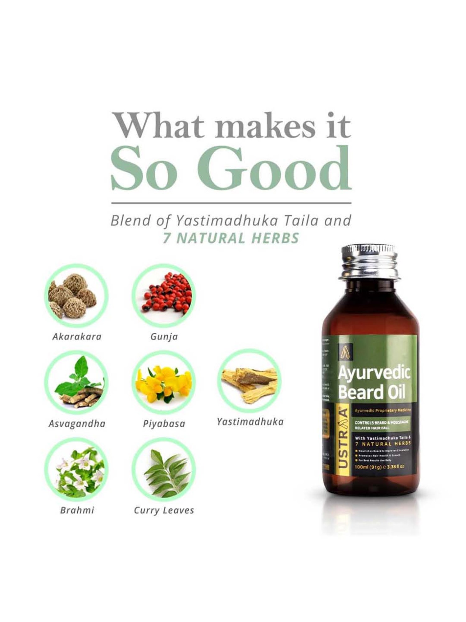 Ustraa Power Face Wash & Hair Growth Vitalizer Combo Set