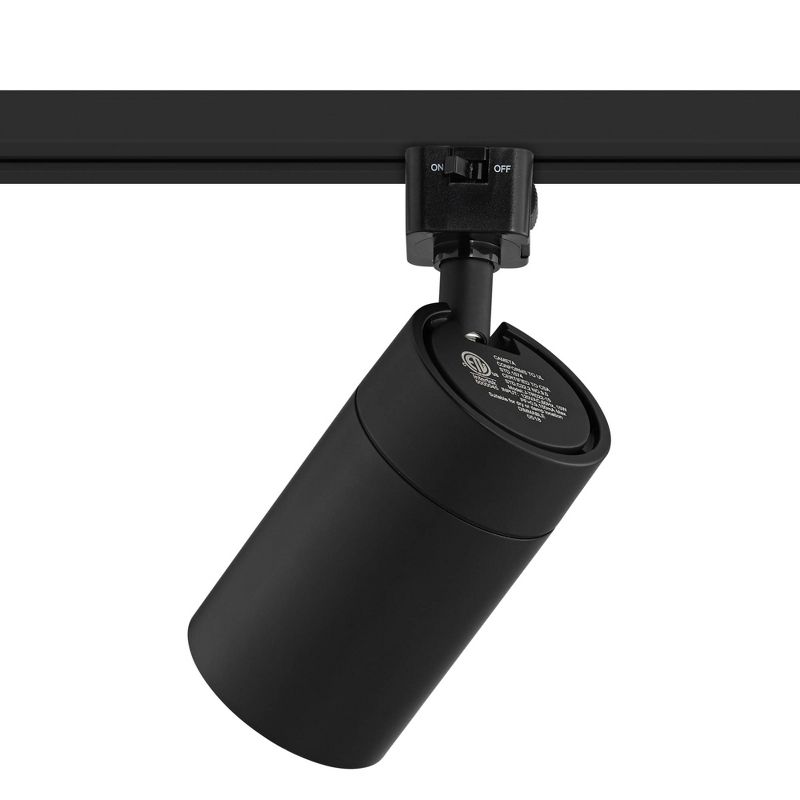 Pro Track Black 15 Watt LED Cylinder Track Head