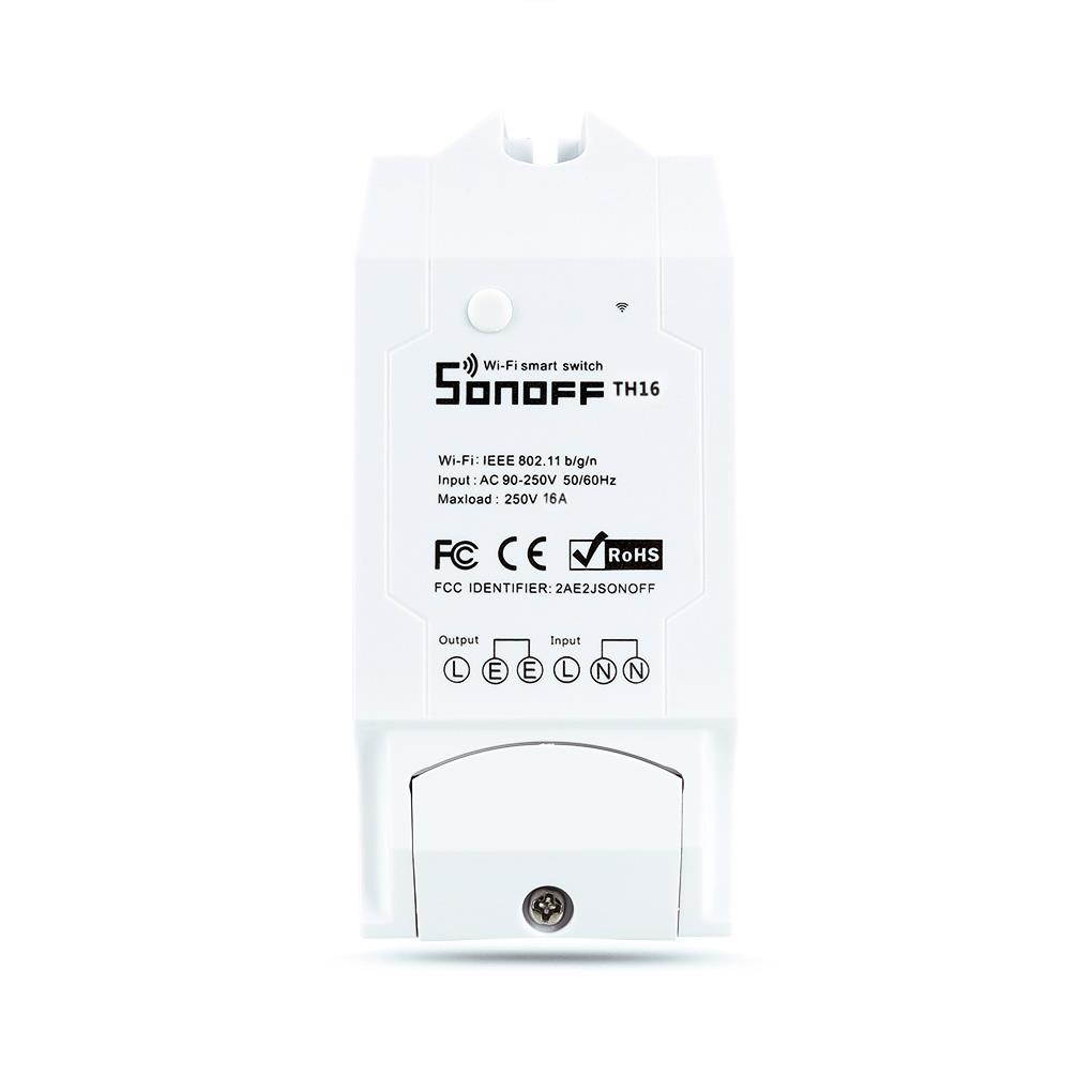 Sonoff TH16 WiFi Smart Switch 16A Temperature and Humidity Sensor Smart Home Remote Controller