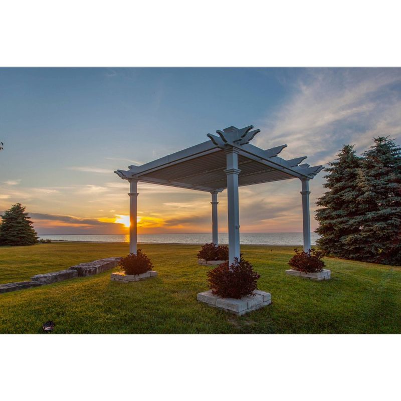 10' x 10' Avalon Louvered Pergola - Vita
