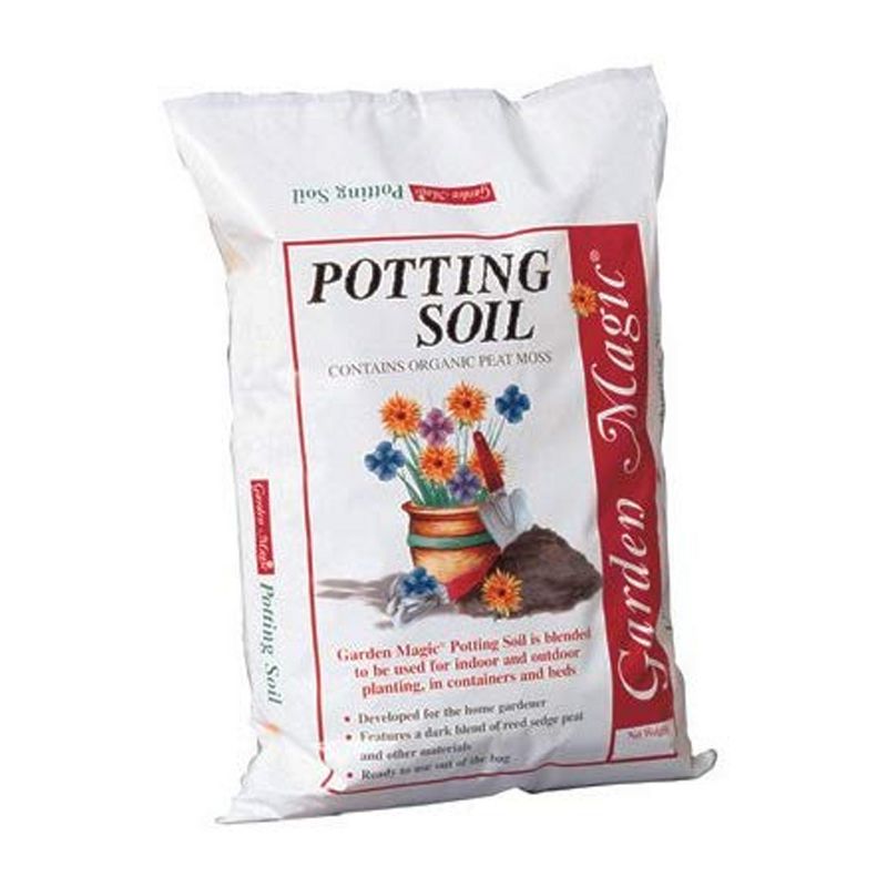 Michigan Peat Garden Magic Indoor and Outdoor Organic Planting Potting Top Soil Blend Mix, 40 Pound Bag (2 Pack)
