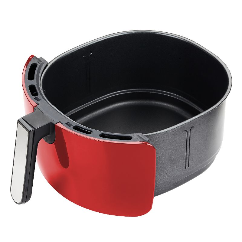 GoWISE USA GW22945 1700 Watt 7 Quart 8-in-1 Programmable Digital Air Fryer with Recipe Book, Chilli Red