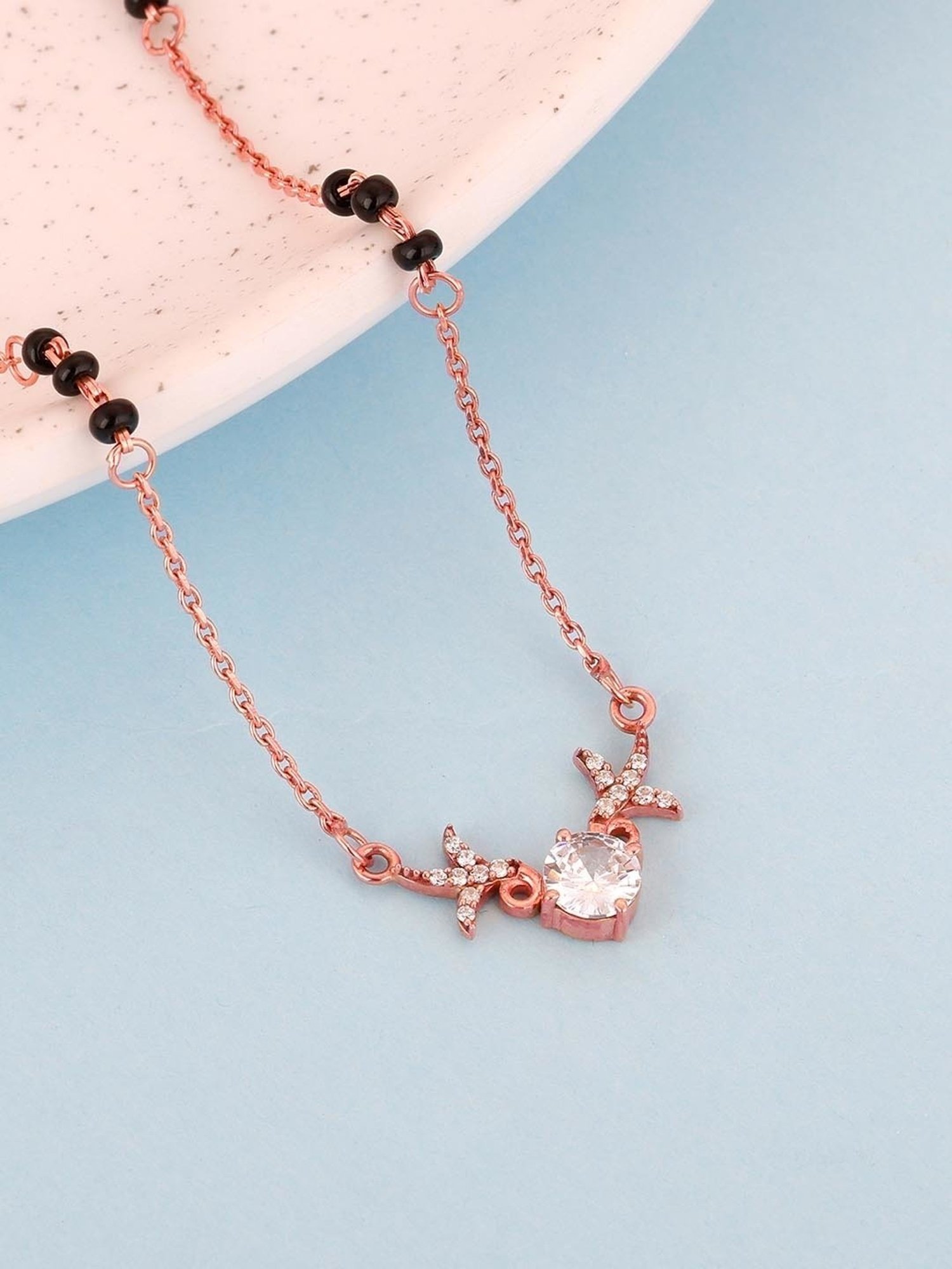 GIVA 92.5 Sterling Silver Dear Love Mangalsutra for Women