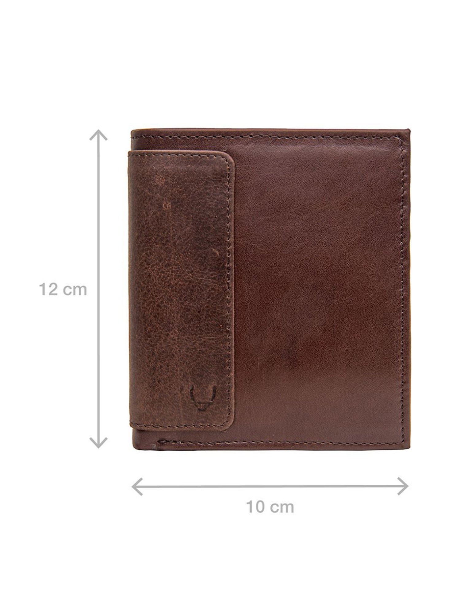 Hidesign 253-L015 Brown Solid Leather Rfid Bi-Fold Wallet