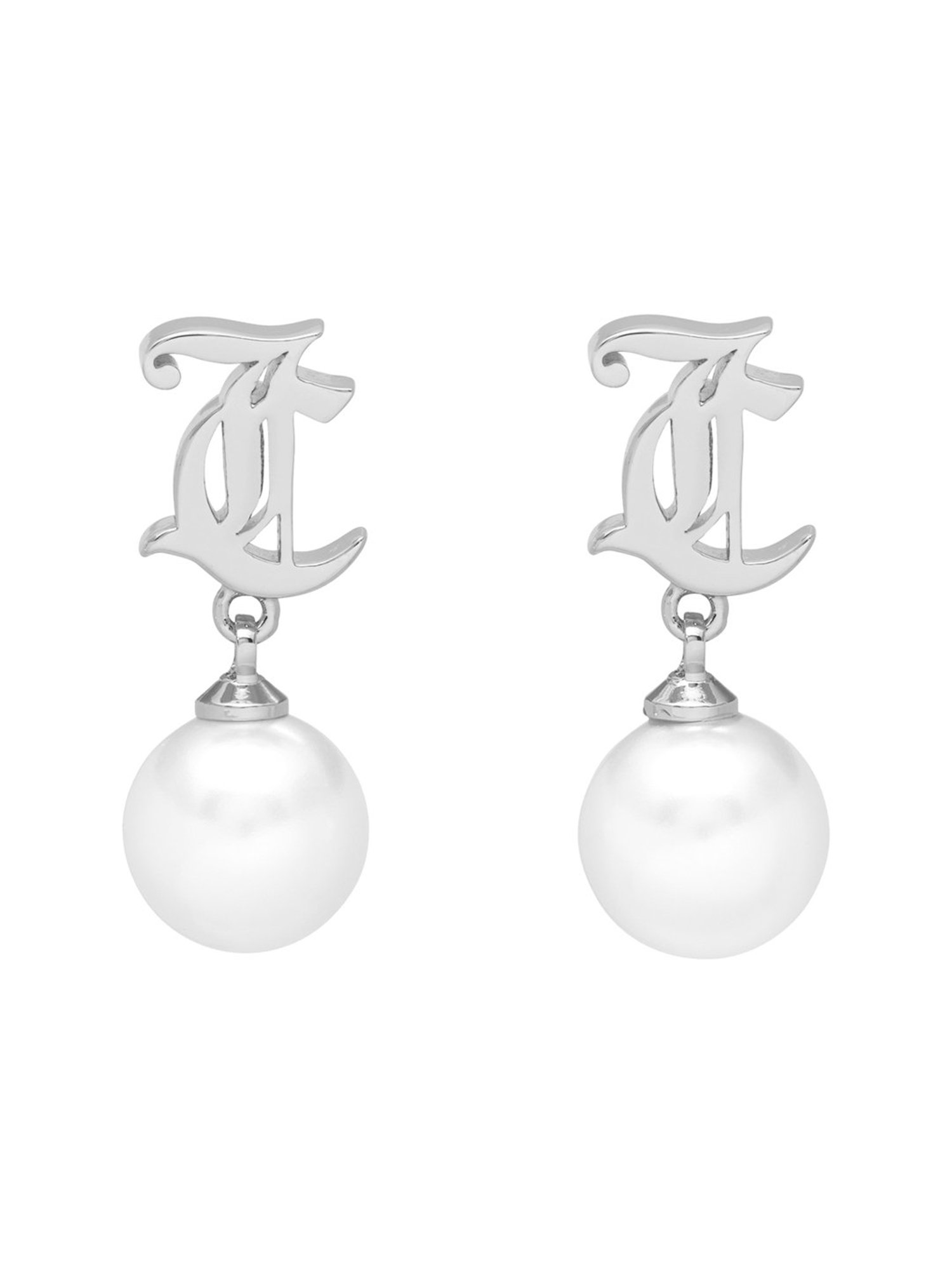 Juicy Couture Laura Mini White Stud Earrings