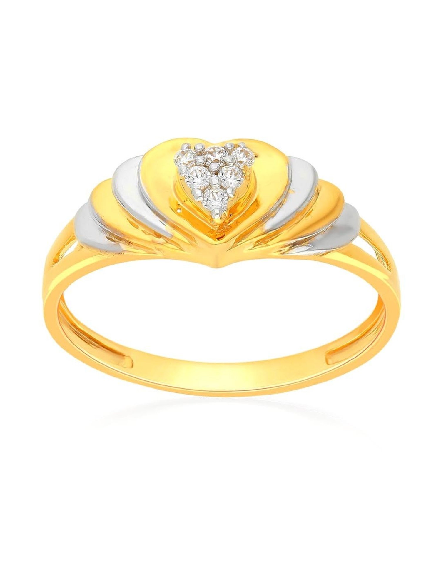 Malabar Gold and Diamonds 18k Gold Heart Ring for Women
