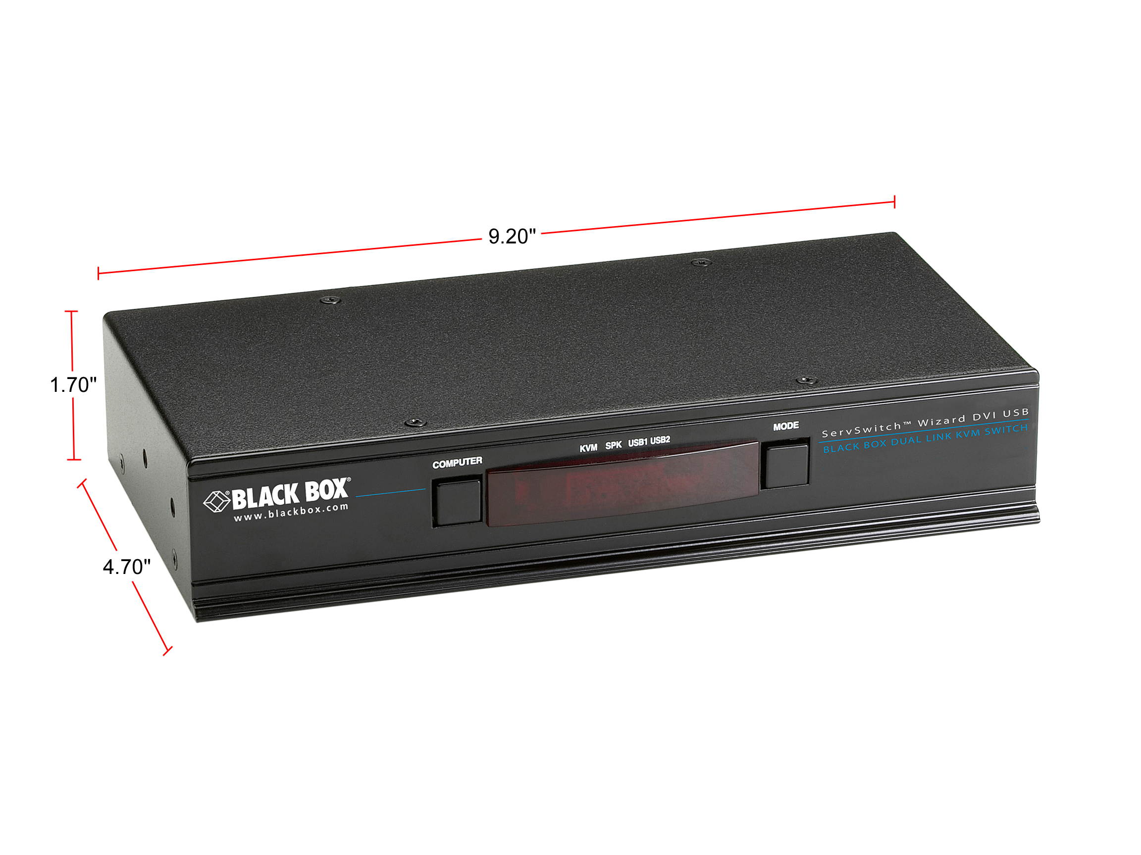 KVM SWT SH DL DVID 2USBHID 2TR USB2 4PT