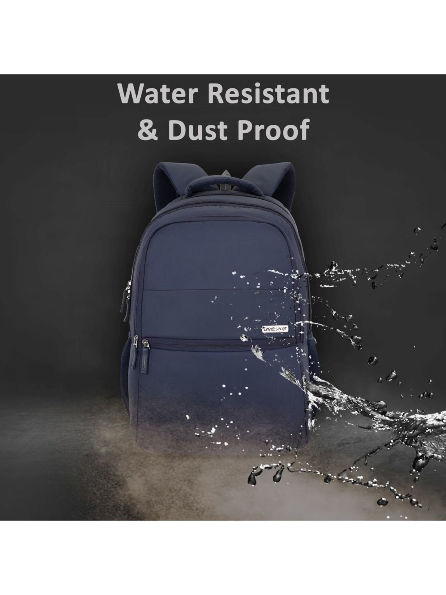 LAVIE SPORT Navy Solid Laptop Backpack