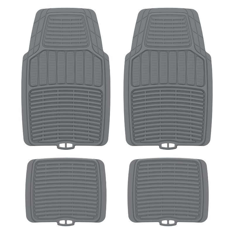 Rubbermaid 4pk Rubber Floor Mats Gray
