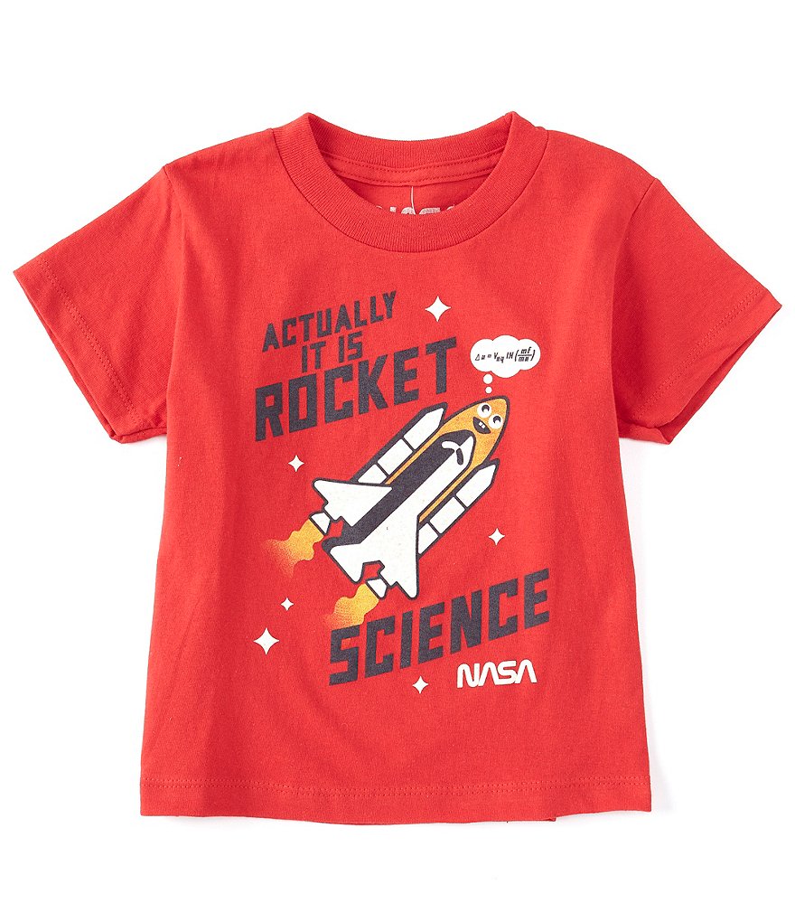 NASA Little Boys 2T-7 Short-Sleeve Rocket Science Tee
