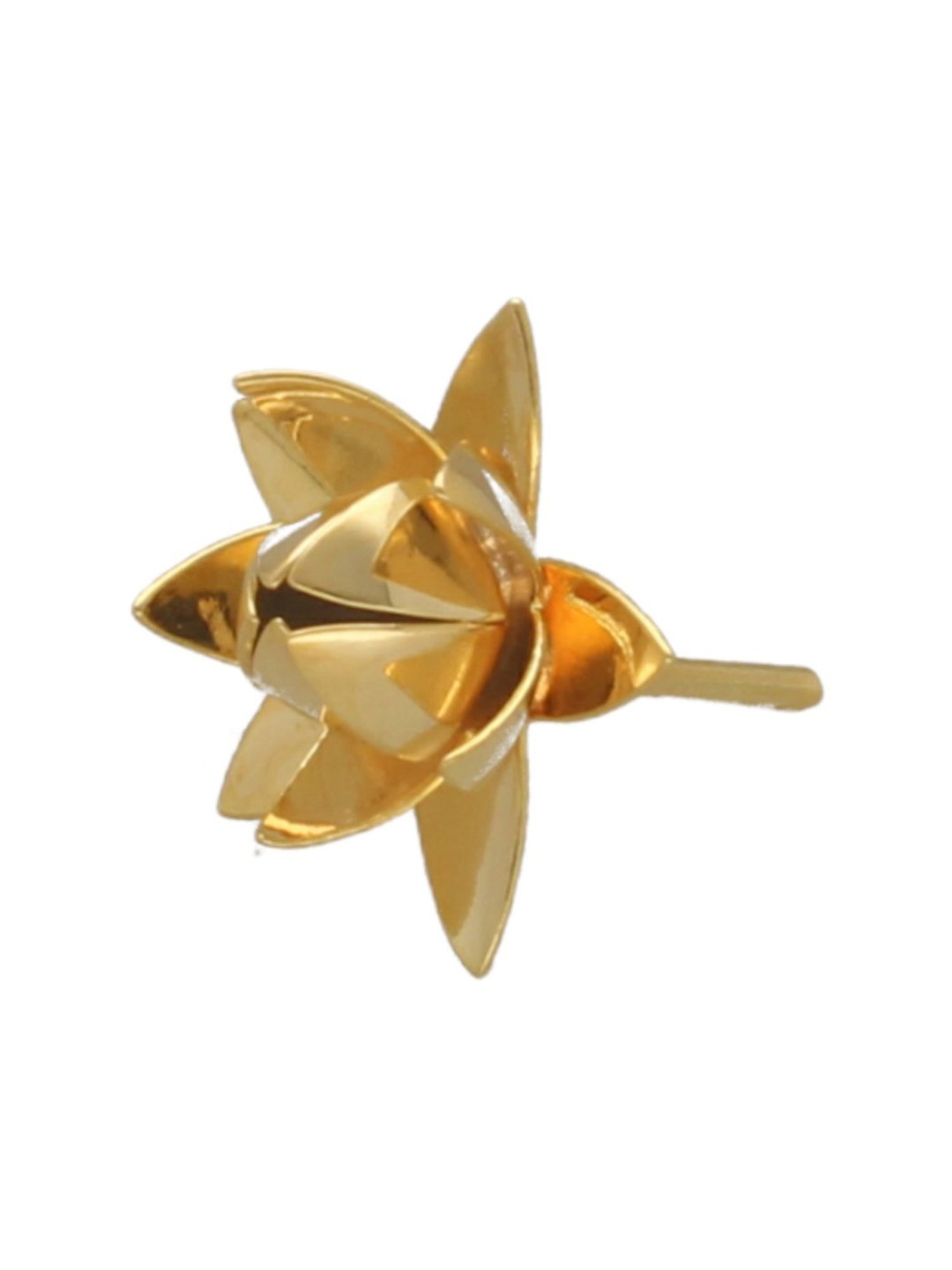 Sri Jagdamba Pearls Golden 0.8 Silver Lotus Pooja Flower - 2.3 gm