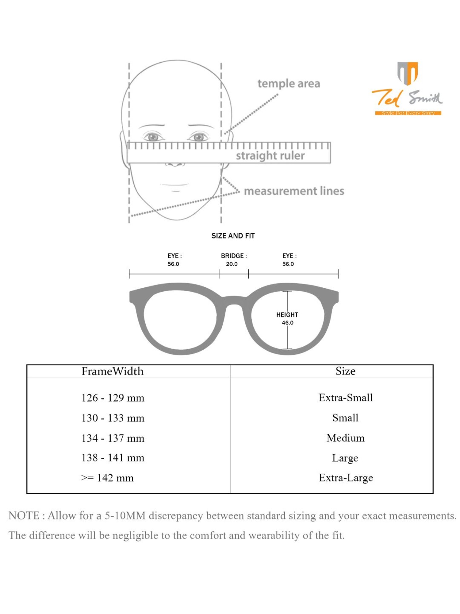 Ted Smith Multi Wayfarer UV Protection Unisex Sunglasses