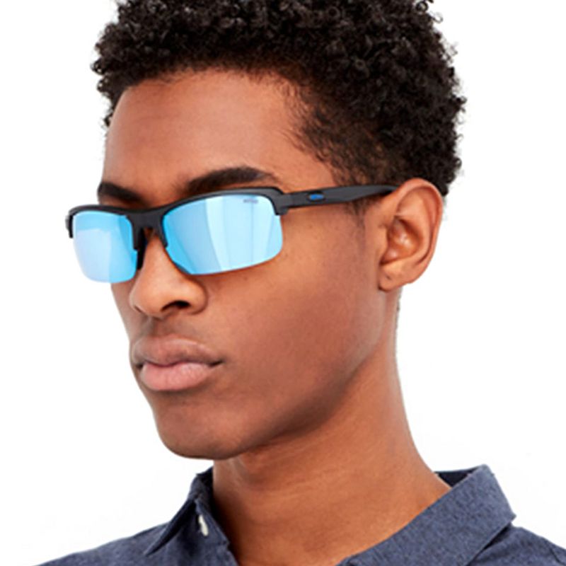 Revo Crux N L RE 4066 04 BR Unisex Rectangle Polarized Sunglasses Tortoise 63mm