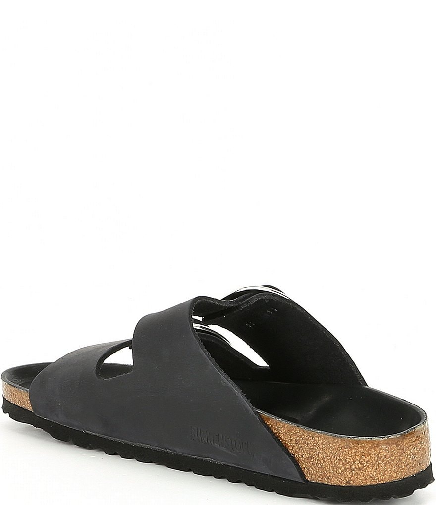Birkenstock Women's Arizona Oiled Leather Big Buckle Slide Sandals