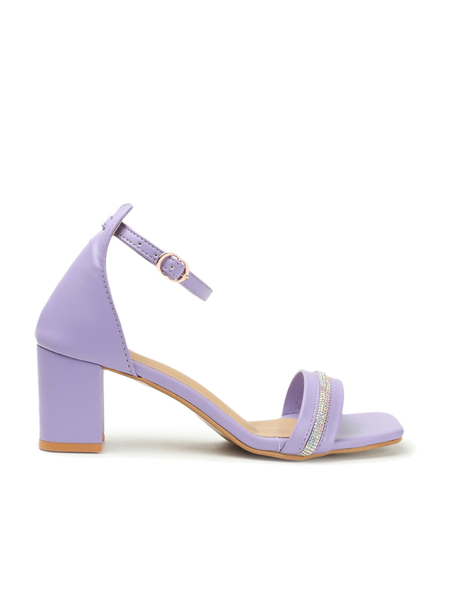 Iconics Women's Lavender Ankle Strap Sandals