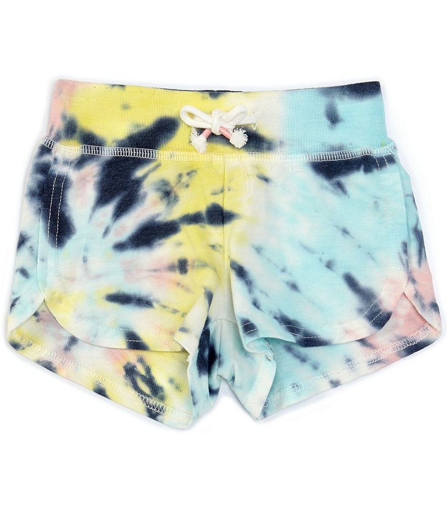 Hippie Girl Little Girls 4-6X Tie-Dye French Terry Dolphin Shorts