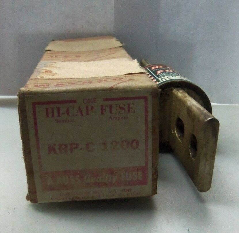 New Bussmann KRP-C 1200 Amp KRP C 1200 KRPC Fuse Limitron Class L 600V NIB