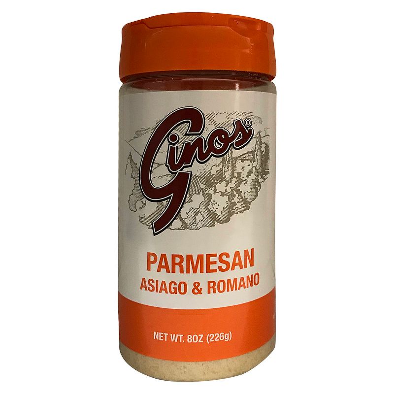Gino's Grated Parmesan Asiago & Romano Cheese - 8oz Bottle