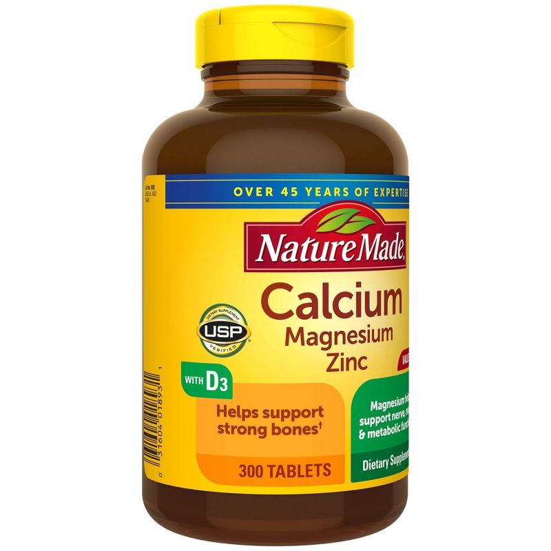 Nature Made Calcium - Magnesium Zinc with Vitamin D3 - 300ct