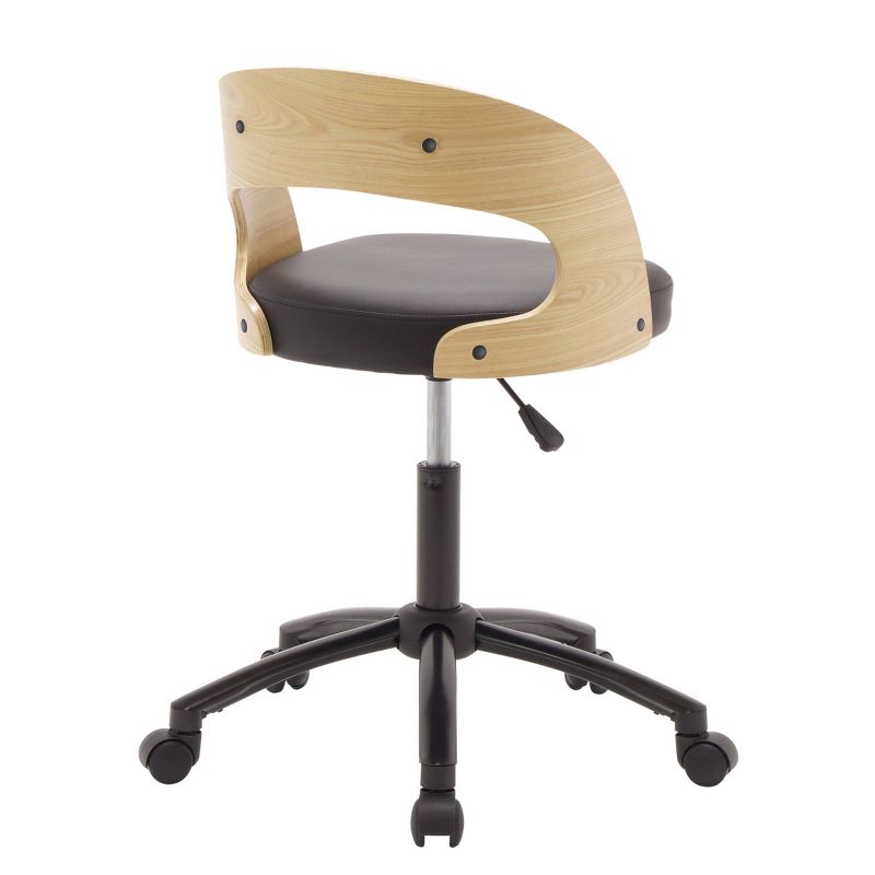 Ashwood Task Chair Black/Ashwood - Calico Designs