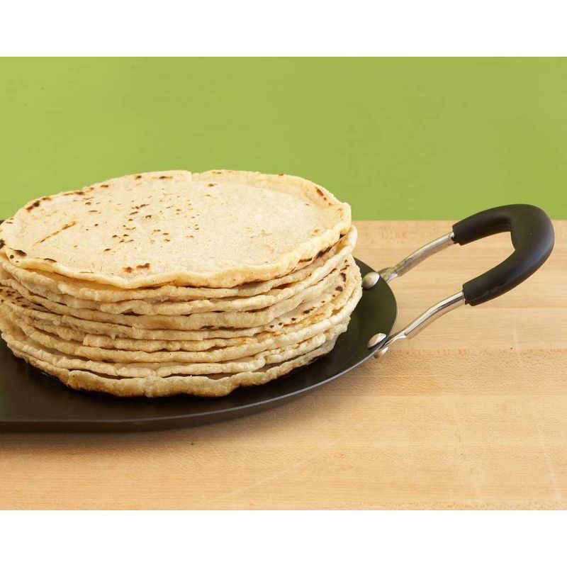 IMUSA 11" Round Carbon Steel Nonstick Comal - Black