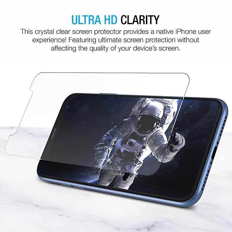 Screen Protector Compatible with Apple iPhone 11 and iPhone XR 61 Inch 3 Pack Clear 025mm Tempered Glass Screen Protector w Advanced HD Clarity Case Friendly 99 Touch Accurate