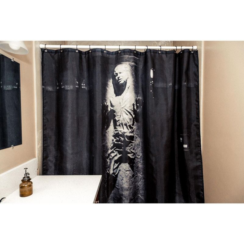 Robe Factory LLC Star Wars Han Solo In Carbonite Shower Curtain | 71 x 71 Inches