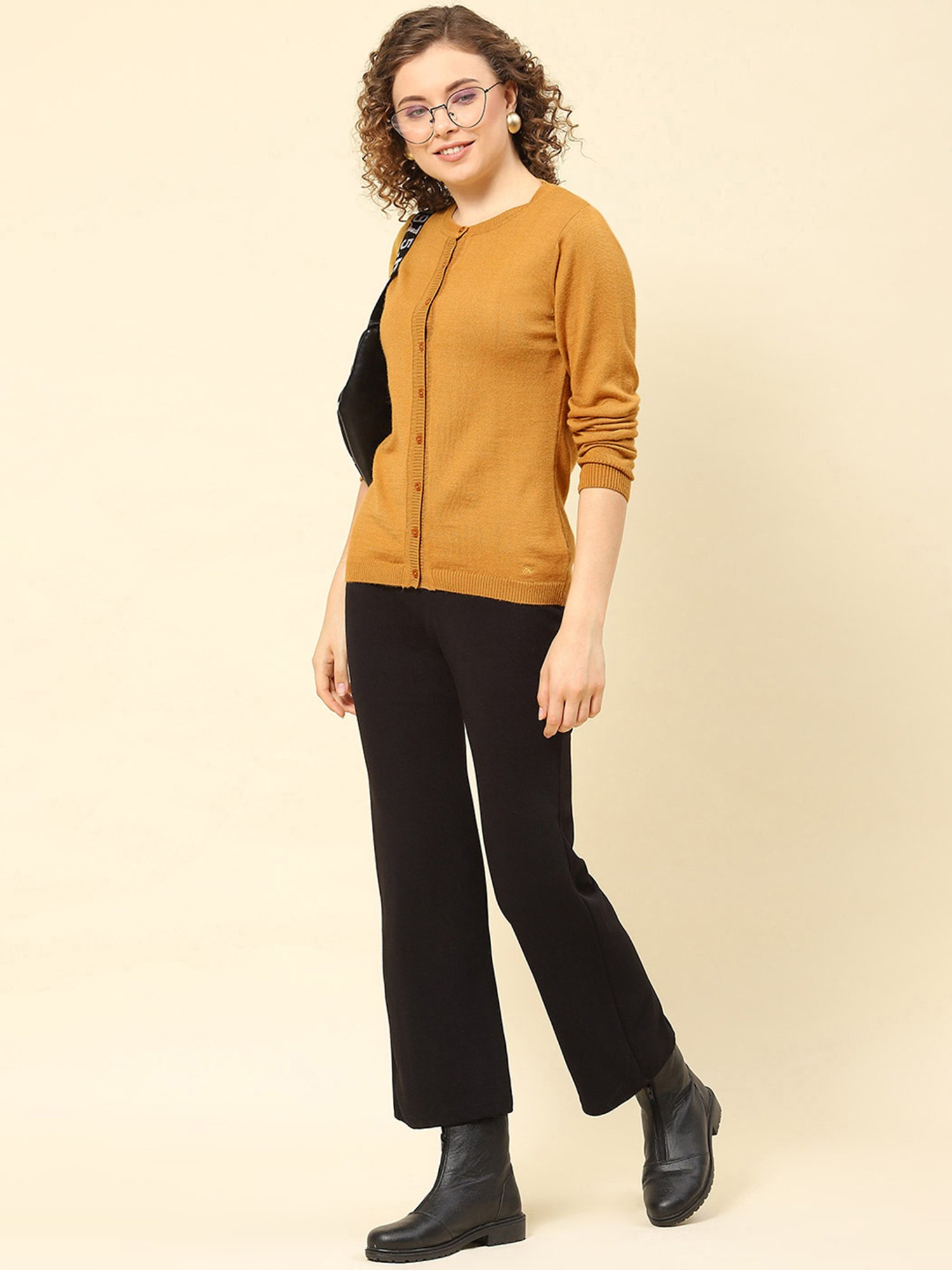 Monte Carlo Mustard Cardigan