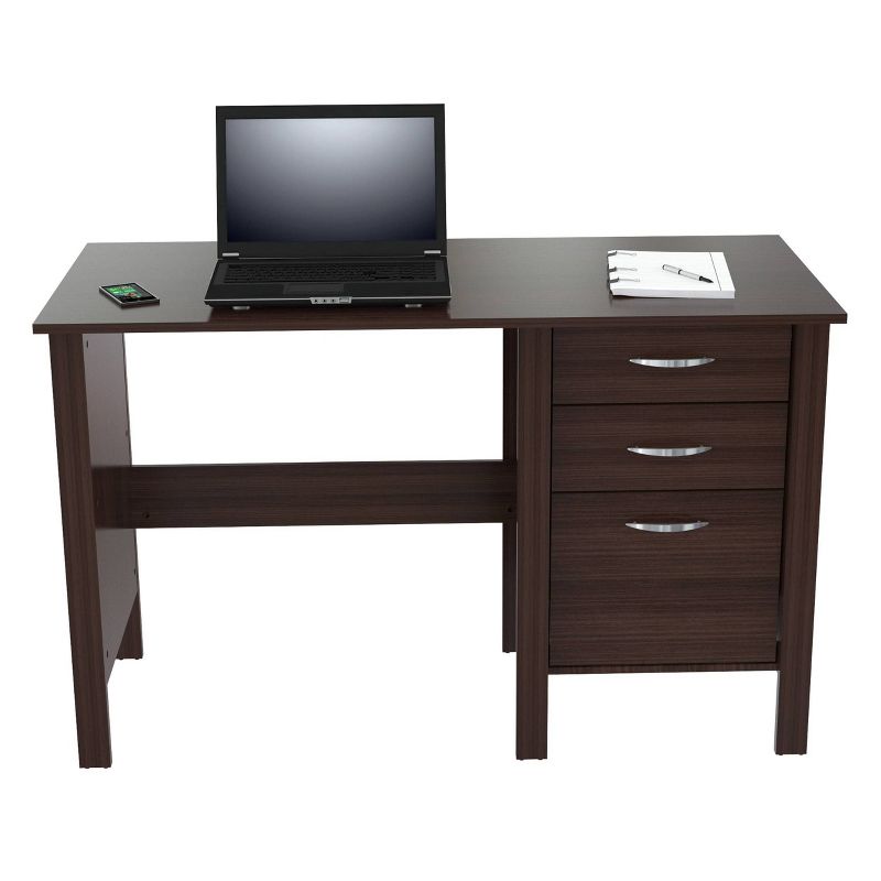 Writing Desk with 3 Drawers Espresso - Inval