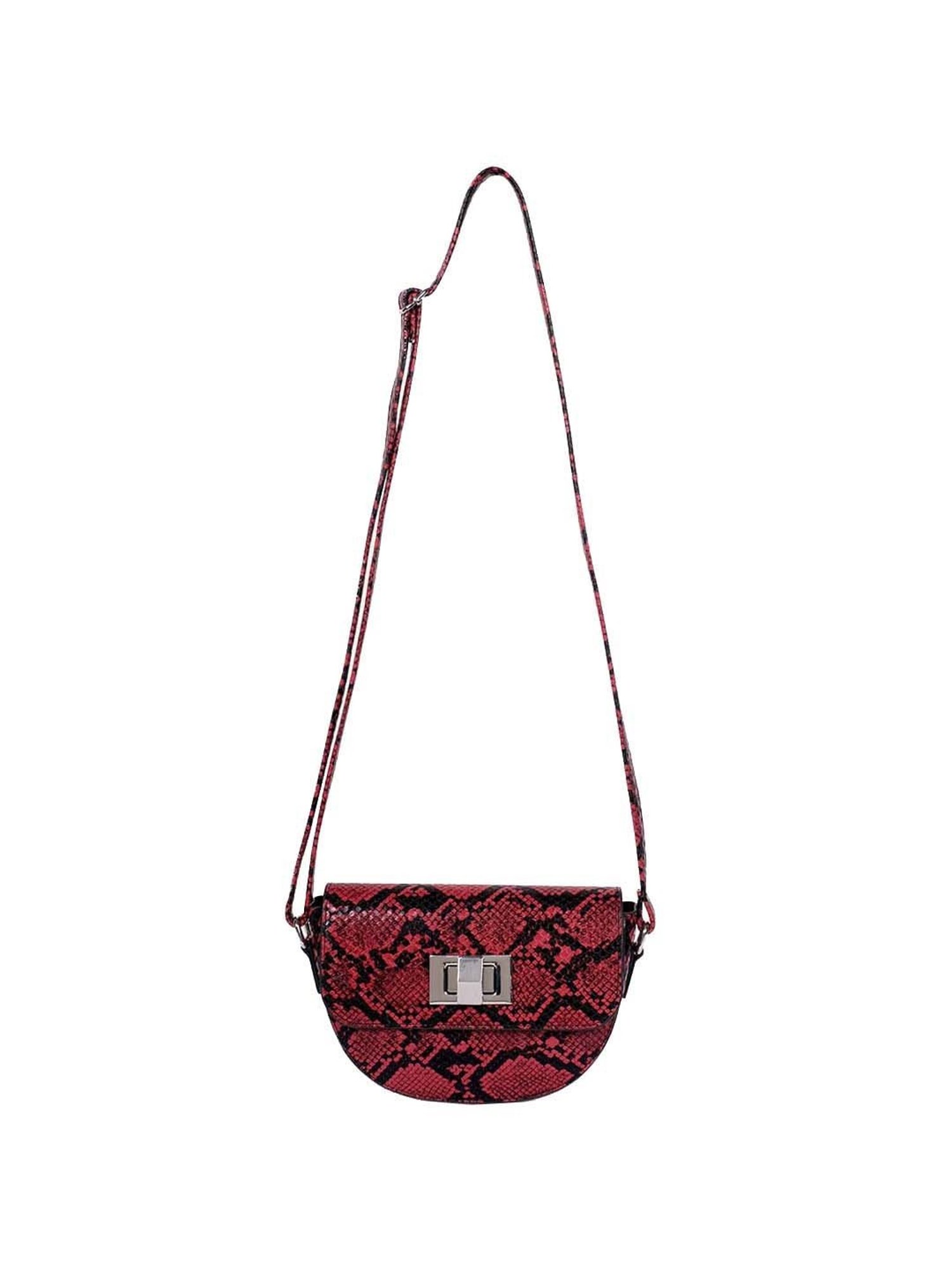 BELWABA Red Textured Small Sling Handbag