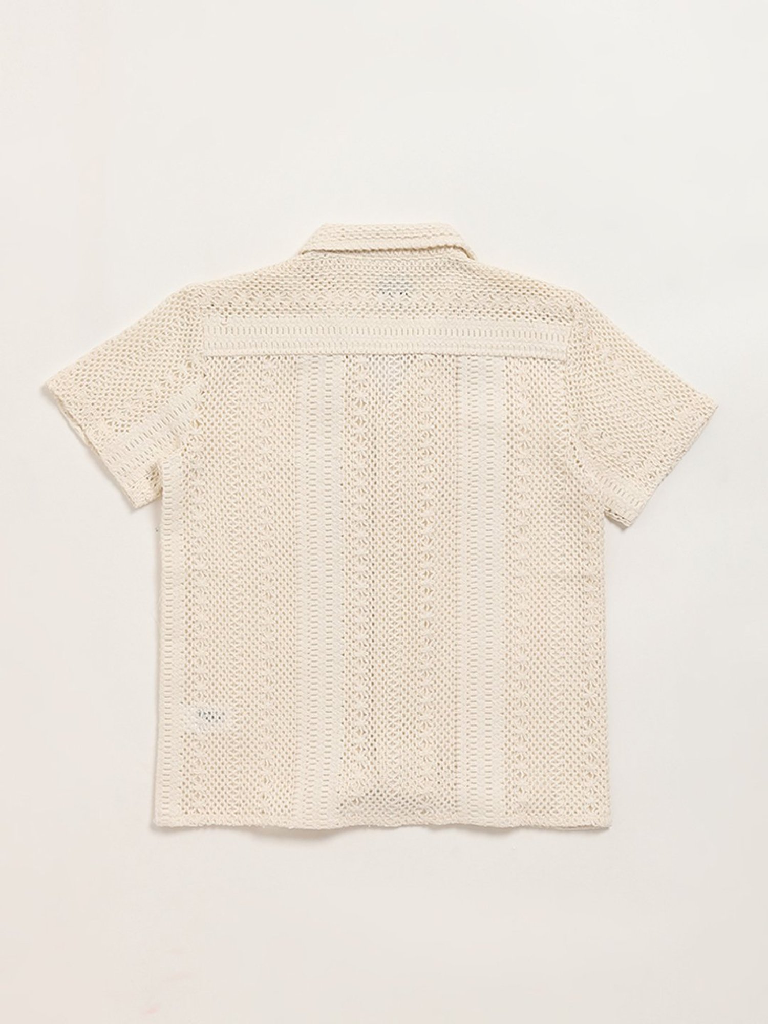 Y&F Kids by Westside Beige Mesh Shirt