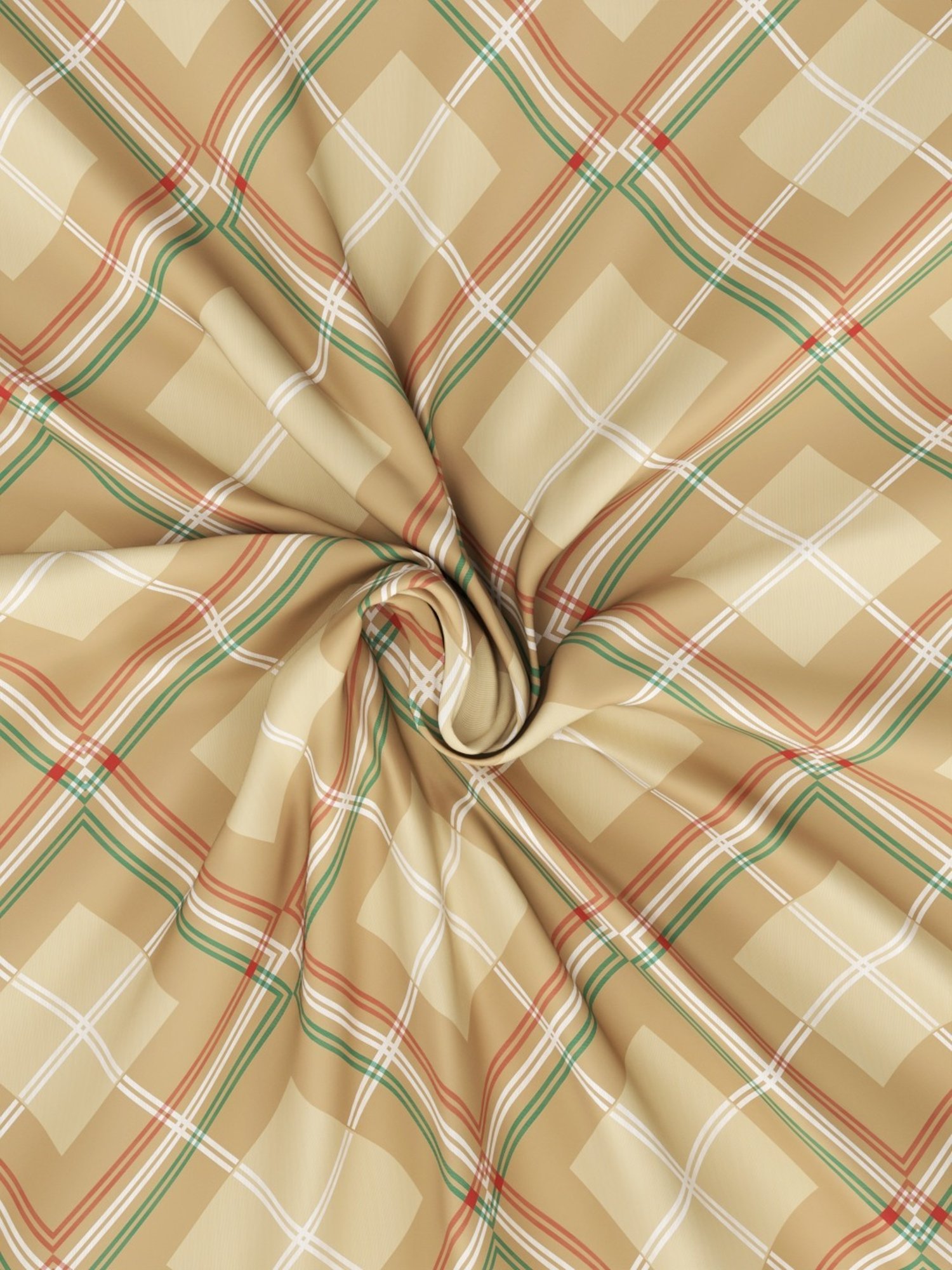 Nautica Bristol Checks Multicolor 150 TC King Bedsheet with 2 Pillow Covers