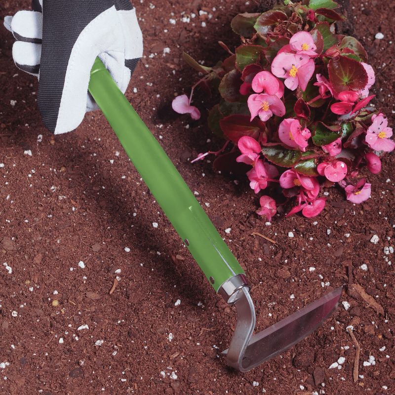 Martha Stewart MTS-JGHW1 Japanese Artisanal Stainless Steel Garden Hoe and Weeder | 4.5-Inch Blade | 12-Inch Handle.