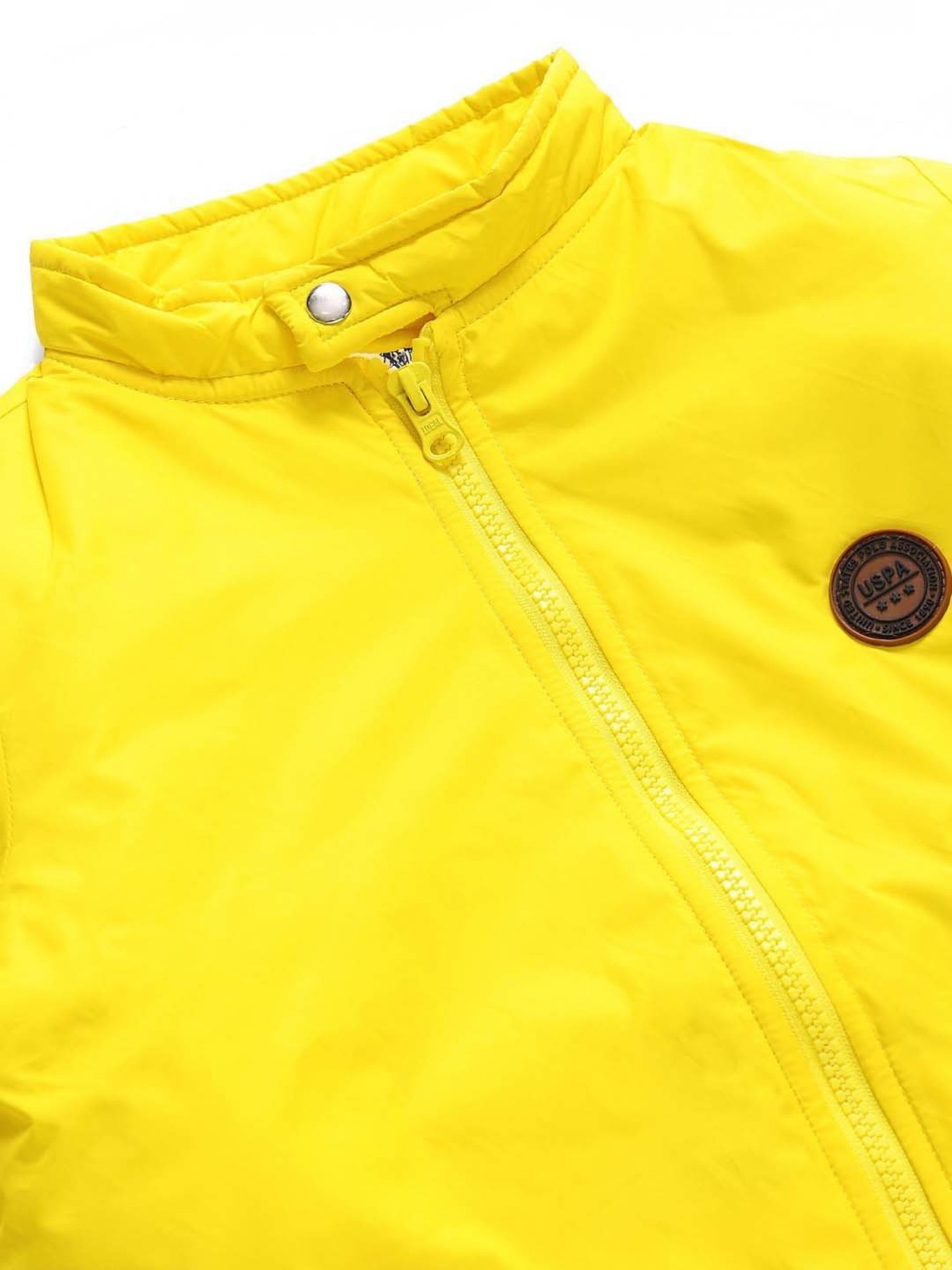 Allen Solly Junior Navy & Green Color Block Full Sleeves Jacket