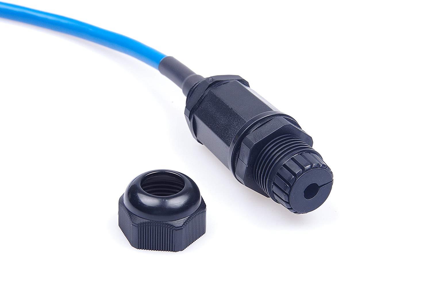 KNACRO RJ45 Connector Ethernet Connector IP67 Waterproof Network Connector With Shielded Anti-interference M22L-SD