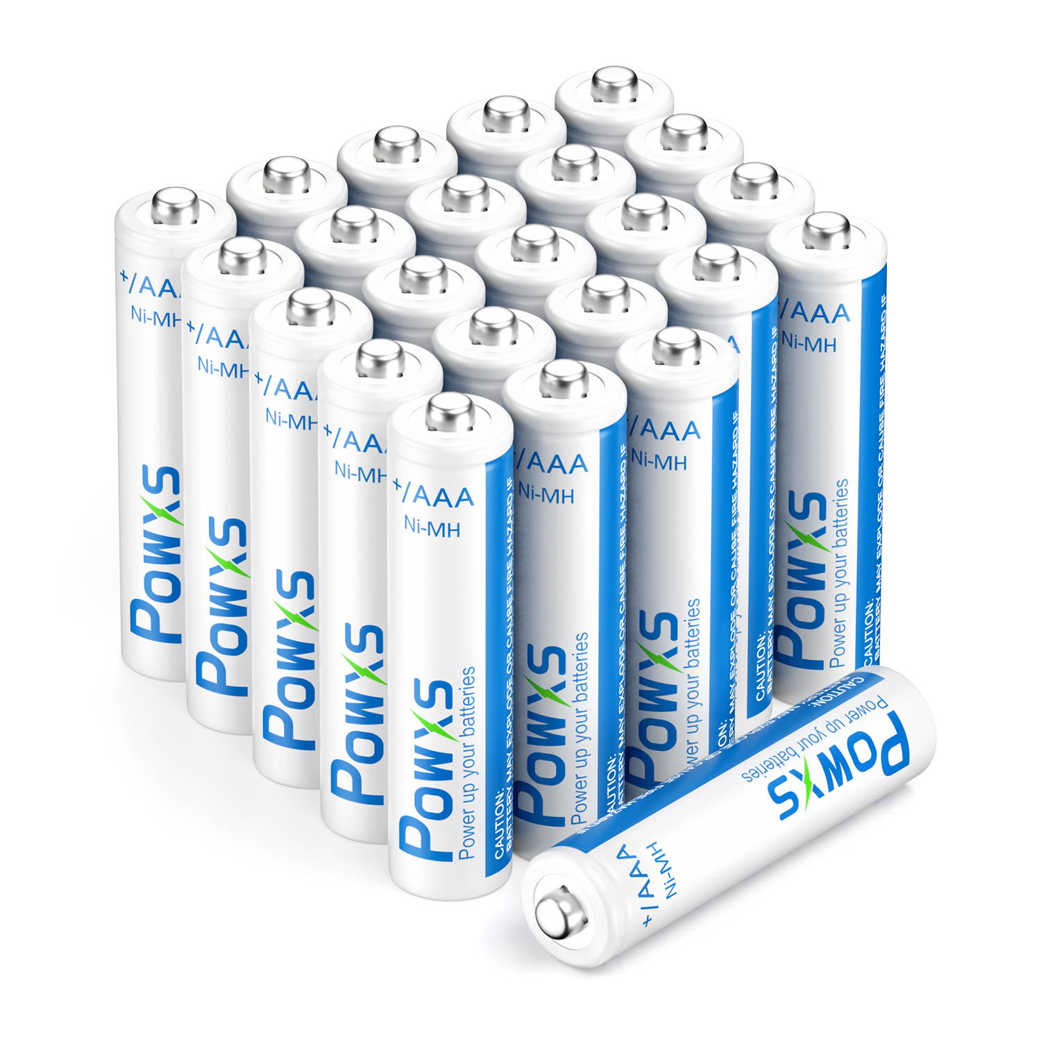 POWXS AAA Rechargeable Batteries 800mAh Pre-Charged Triple A Batteries 1.2V Long-Lasting Ni-MH AAA Size Batteries Suitable for Household - 4 Pack
