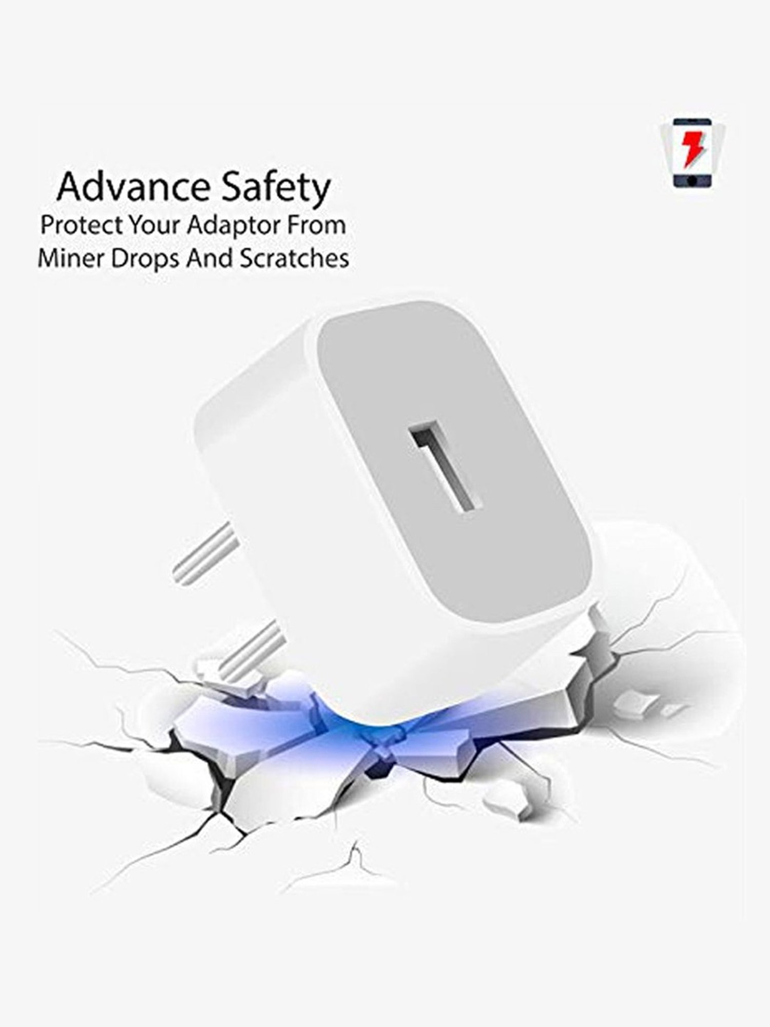 XYKOS Universal Fast Charging Power Adapter 5W Compatible With iPhone/ Air/ Mini & IOS Devices