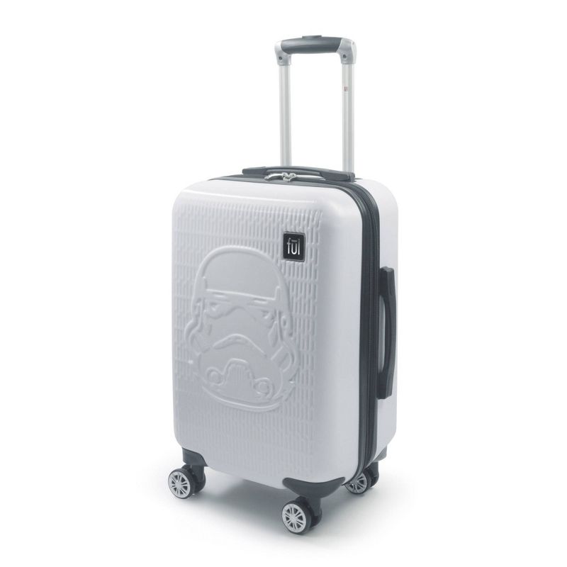 FUL Star Wars Stormtrooper Embossed 21" Spinner Suitcase - White