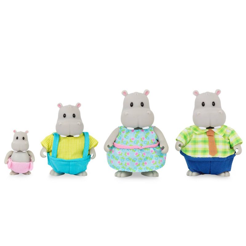 Li'l Woodzeez Miniature Animal Figurine Set – The Riverdipper Hippo Family