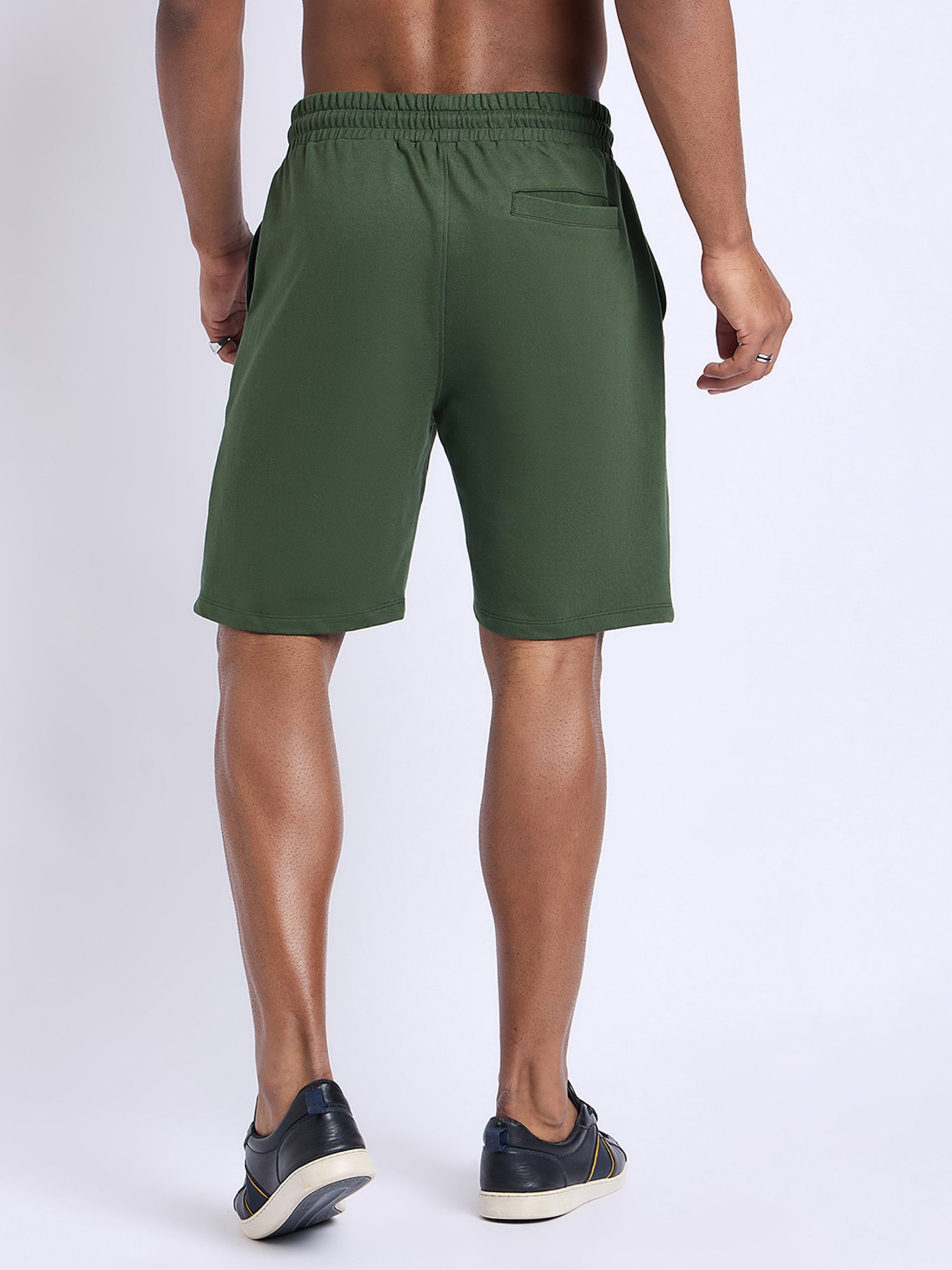 EDRIO Green Regular Fit Shorts