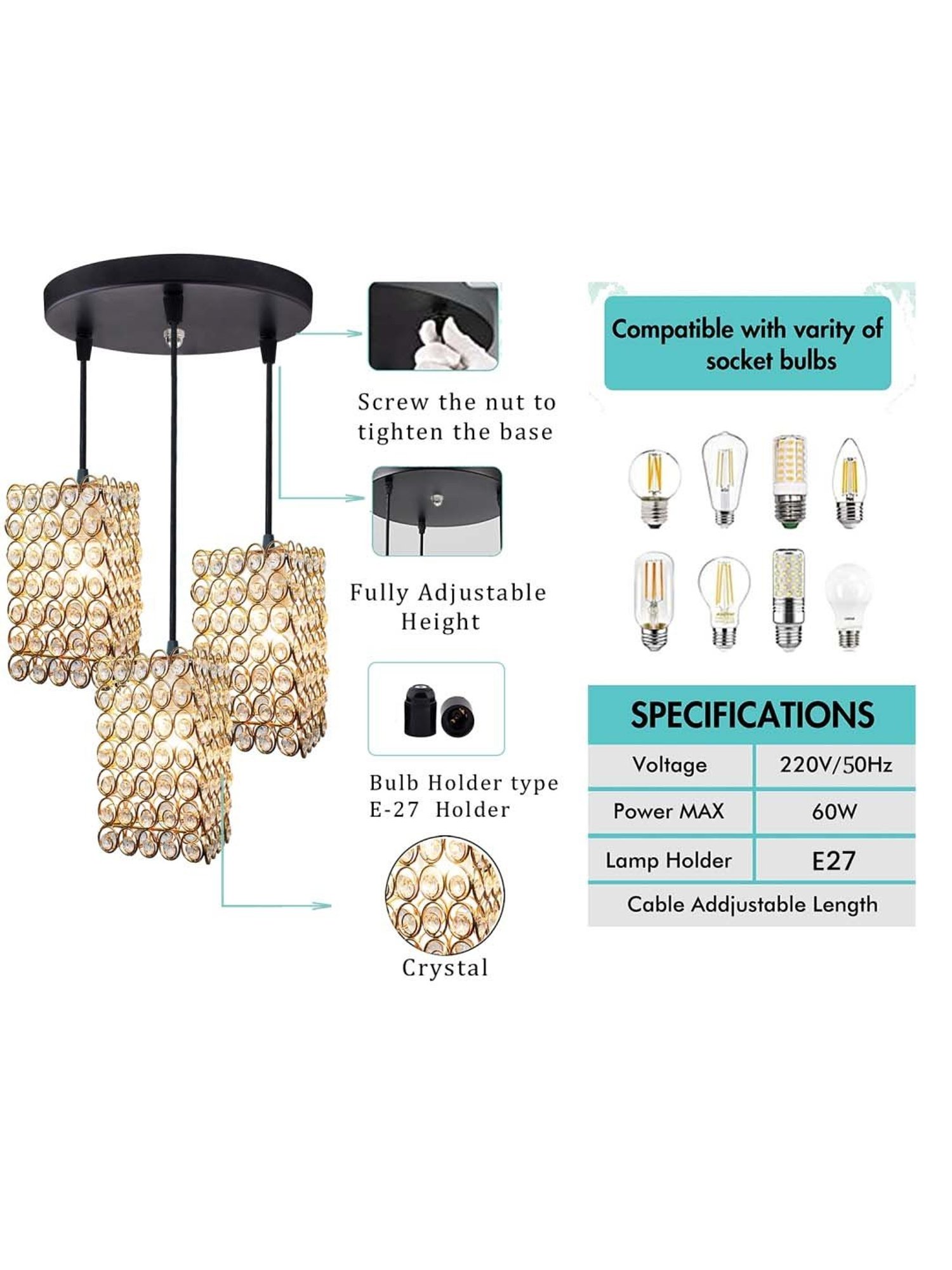 DecorativeRay Golden Chandiler - Set of 1