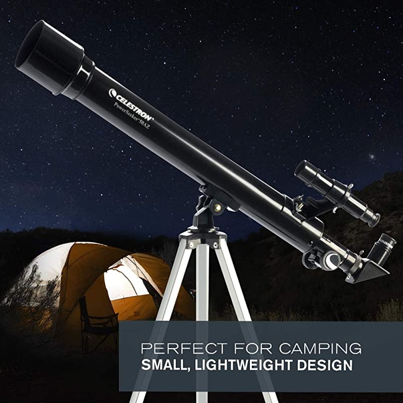 PowerSeeker 50AZ Telescope Manual AltAzimuth Telescope for Beginners Compact and Portable BONUS Astronomy Software Package 50mm Aperture