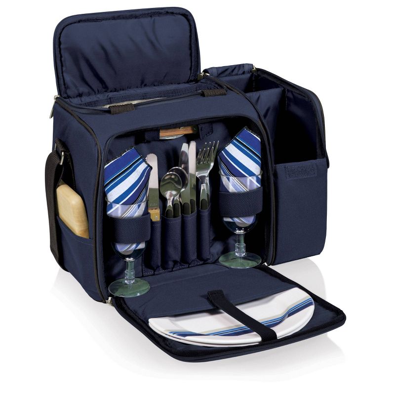 Softsided Cooler Picnic Basket Blue/Black - Picnic Time