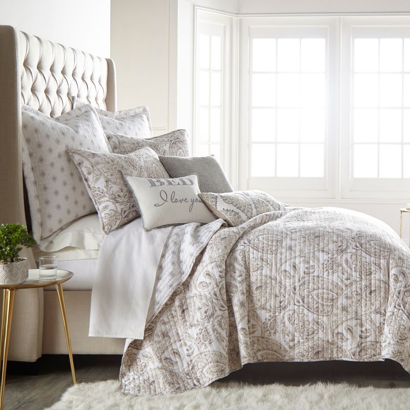 Fallon Diamond Quilted Euro Sham - 2pk - Levtex Home