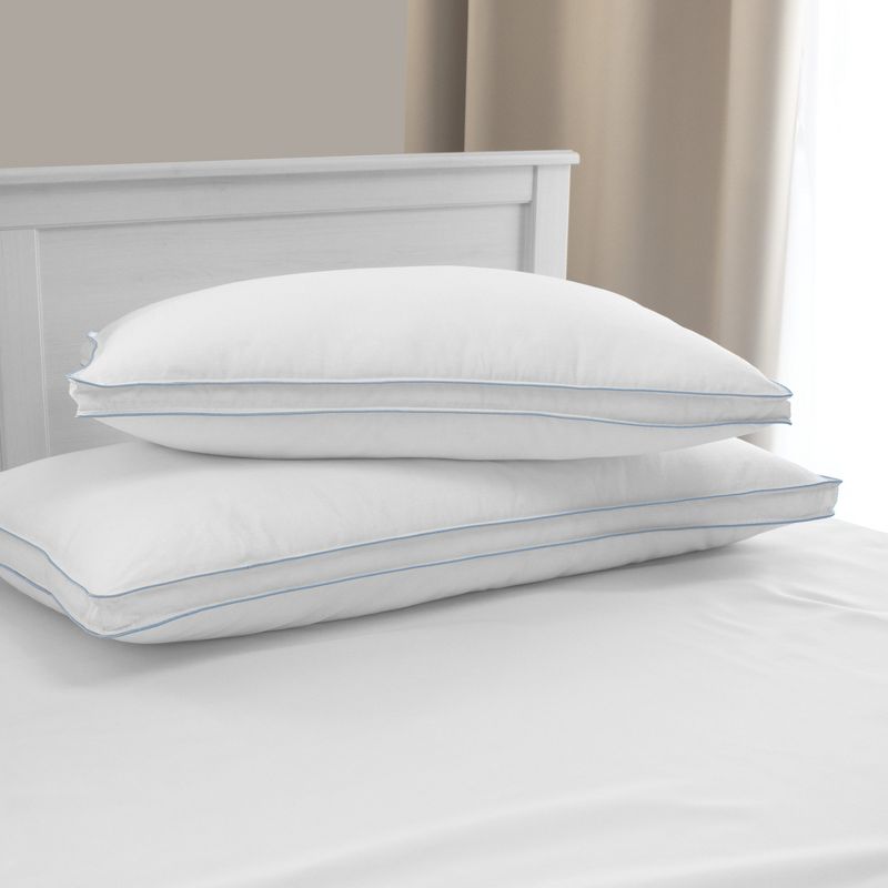 Downlite Soft White Goose Down Hypoallergenic Pillow &ndash; Perfect for Stomach Sleepers Standard